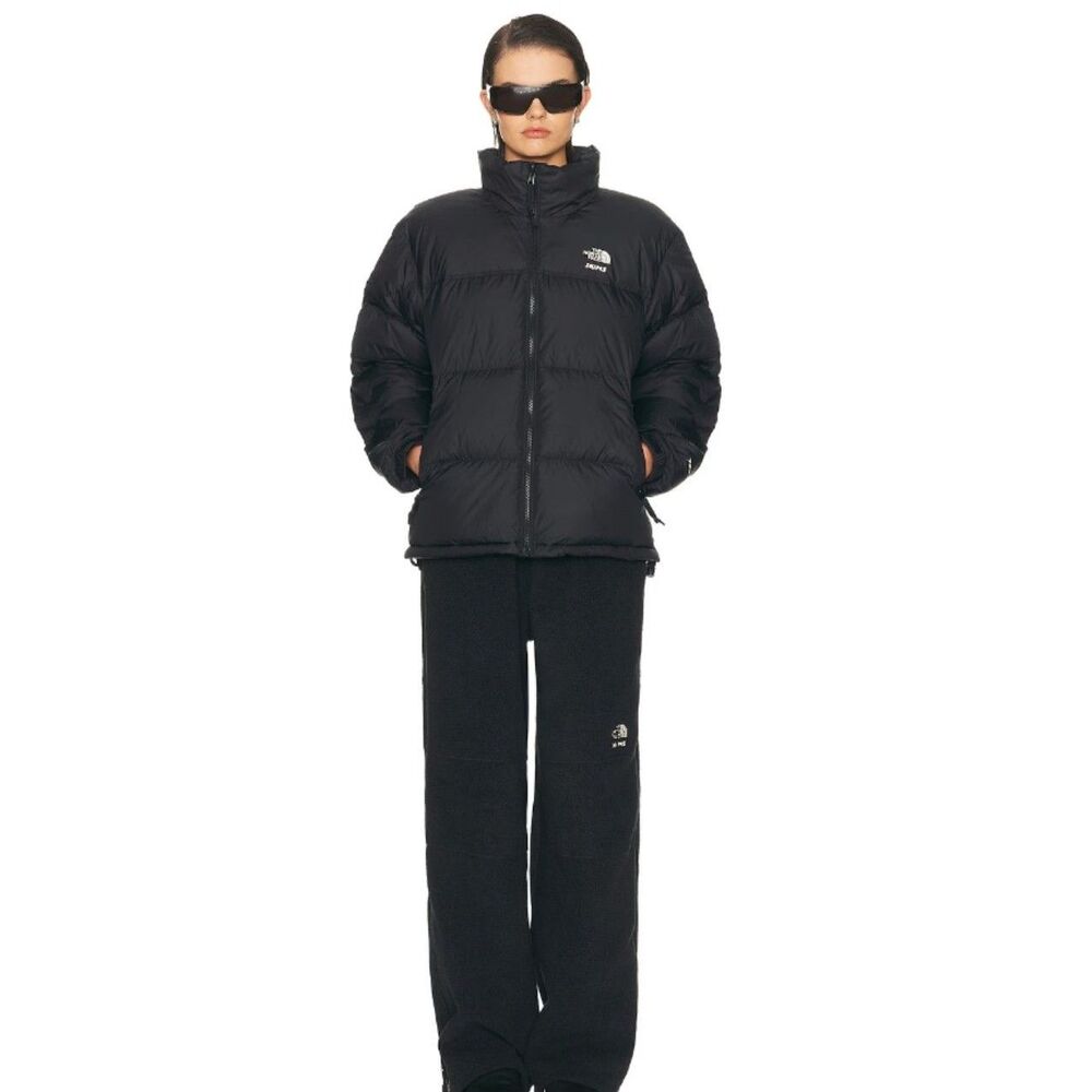 TNF X SKIMS 96 Retro Nuptse Puffer Jacket Onyx Black EX NWT The North Face XS